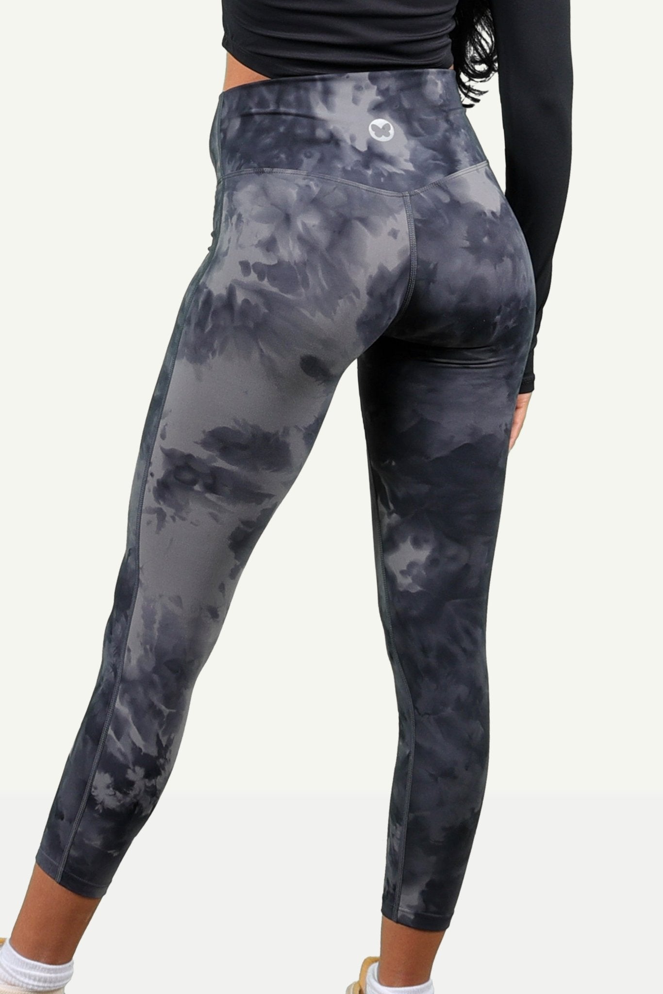 Black Tie Dye Gym Leggings - Kre'level