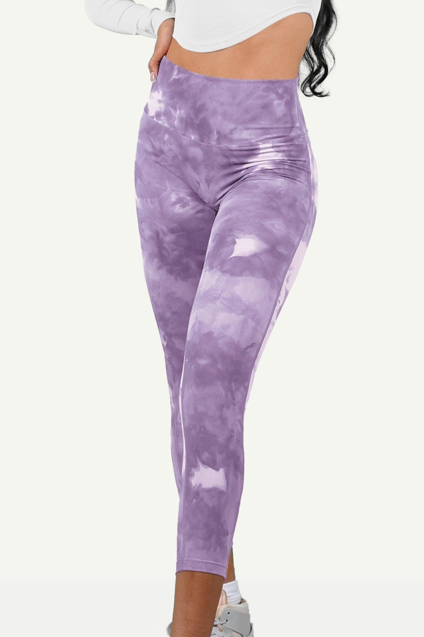 Black Tie Dye Gym Leggings - Kre'level