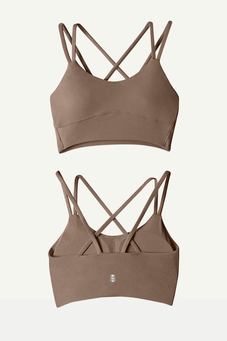 Cacao Women's Gym Bra - Kre'level