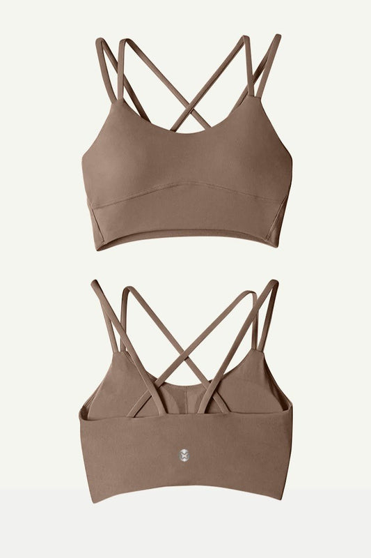 Cacao Women's Gym Bra - Kre'level