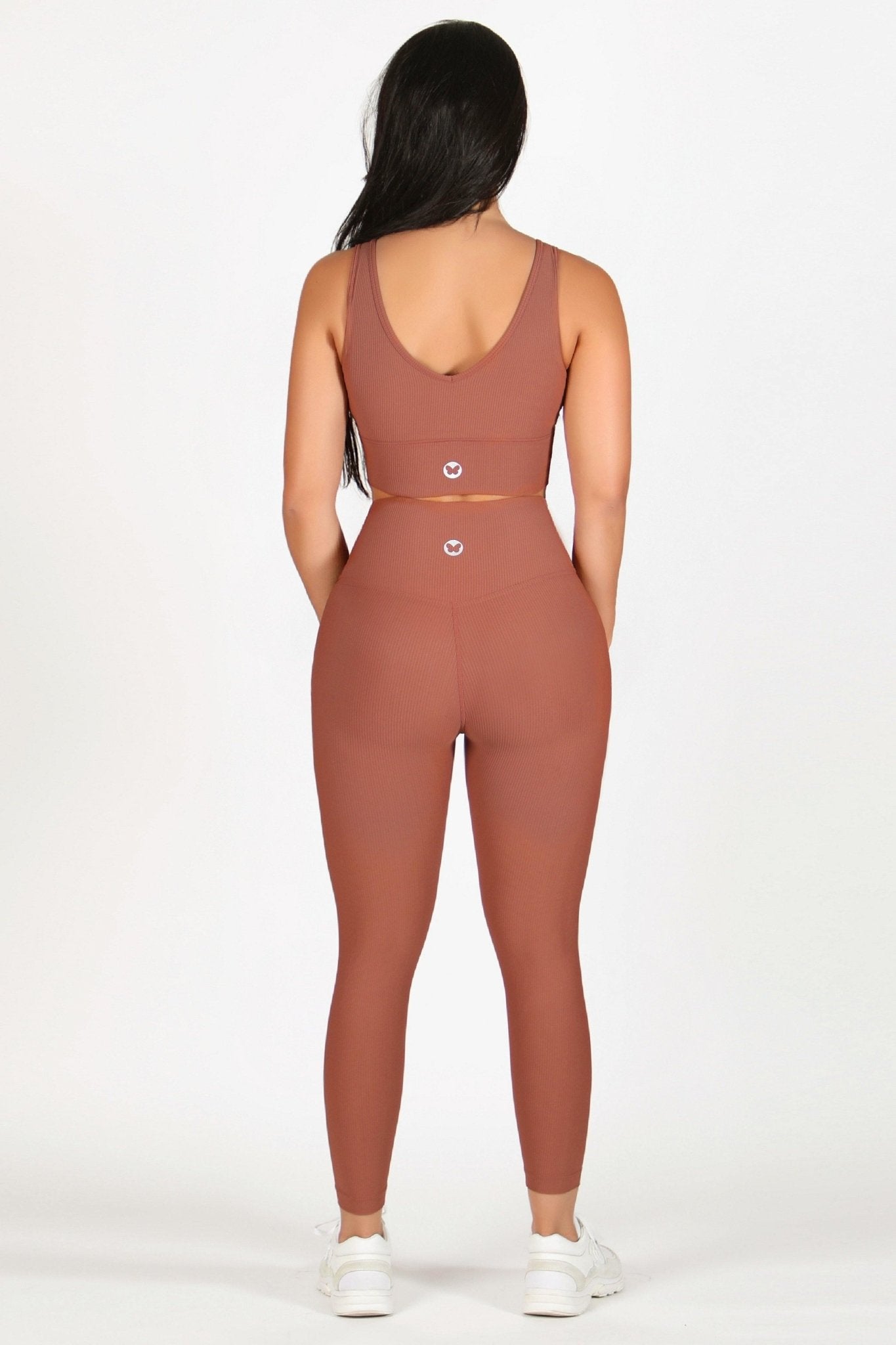 Copper Striped Fabric Yoga Set - Kre'level