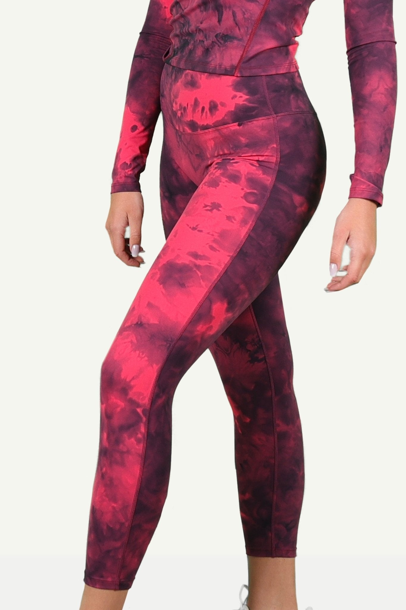 Ink Pink Tie Dye Gym Leggings - Kre'level